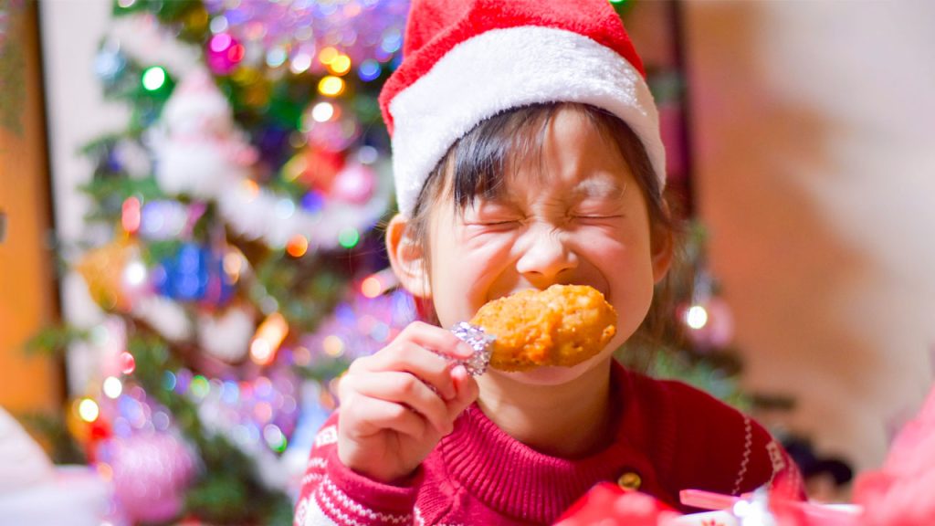 Japanese with KFC and Illuminations-Christmas Traditions